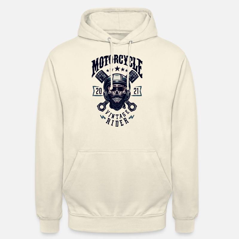 Crâne de cavalier - Sweat-shirt à capuche unisexe - vanille
