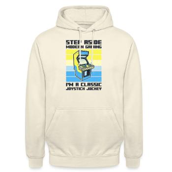 Video Players Retro Gamer Gaming Classic 80s - Unisex Hoodie - vanilla - Front - Alina (178cm) & Michal (187cm)