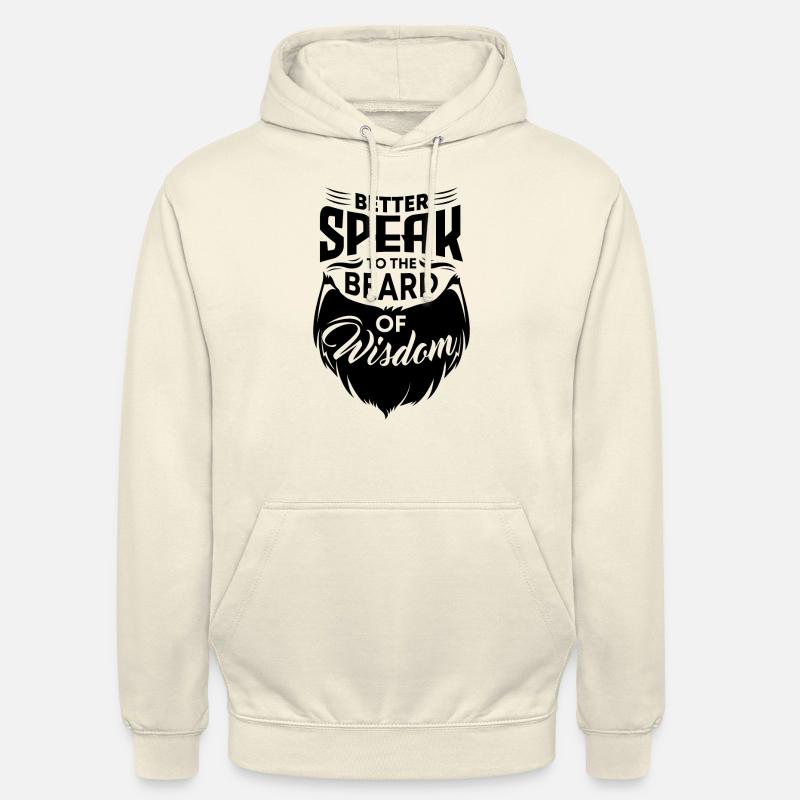 Bärtiger Kerl Gesichtsbehaarung Schnurrbart Bart - Unisex Hoodie - Vanille-Milchshake