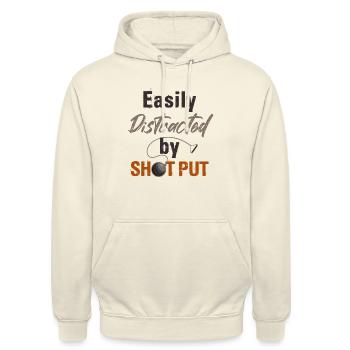 Athletics Athletics Throw Athlete - Unisex Hoodie - vanilla - Front - Alina (178cm) & Michal (187cm)