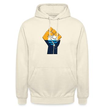 Stadt Milwaukee Flagge Stolz Einheimische Heimat Familie - Unisex Hoodie - Vanille-Milchshake - Vorne - Alina (178cm) & Michal (187cm)