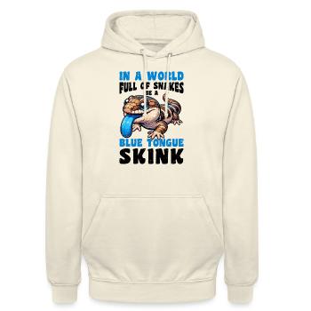 Collectionneur de lézard amoureux des reptiles - Sweat-shirt à capuche unisexe - vanille - Devant - Alina (178cm) & Michal (187cm)