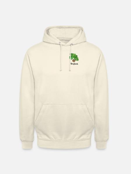 Monstera Flora stueplante gartner - Hættetrøje unisex - vaniljemilkshake