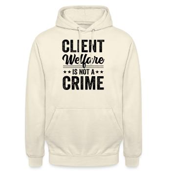 Directeur de la bureaucratie des services sociaux - Sweat-shirt à capuche unisexe - vanille - Devant - Alina (178cm) & Michal (187cm)