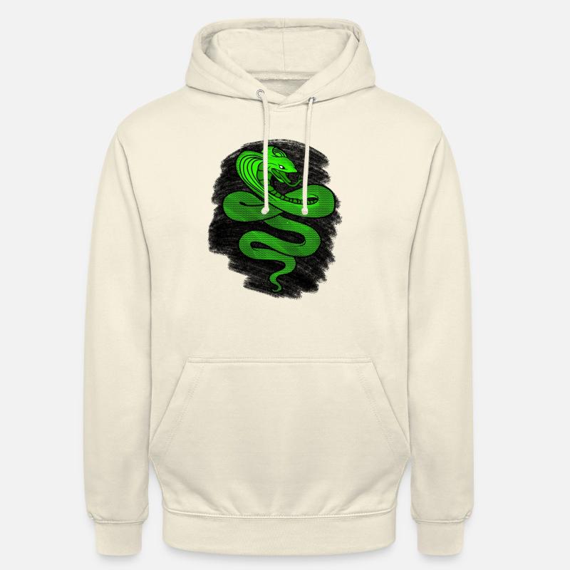 Cobra vert - Sweat-shirt à capuche unisexe - vanille