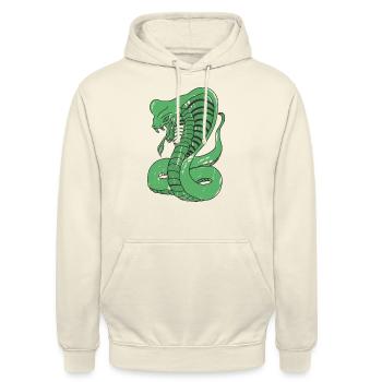 Cobra - Sweat-shirt à capuche unisexe - vanille - Devant - Alina (178cm) & Michal (187cm)