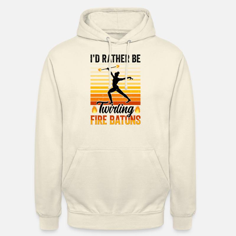 Feuerbaton Feuertanz Feuertänzer Feuertänzerin - Unisex Hoodie - Vanille-Milchshake