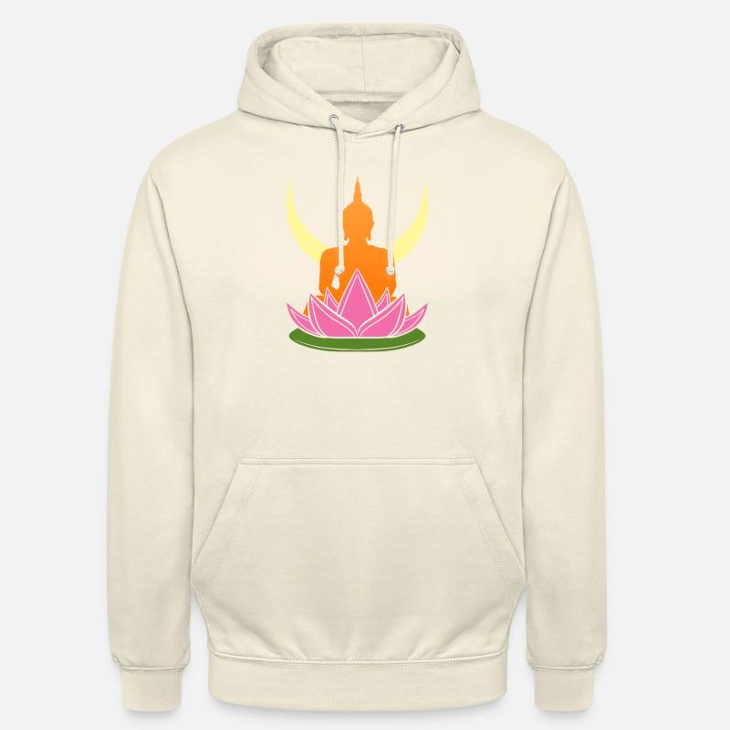 Buddha Mönch Namaste Buddhismus I Geschenk - Unisex Hoodie - Vanille-Milchshake