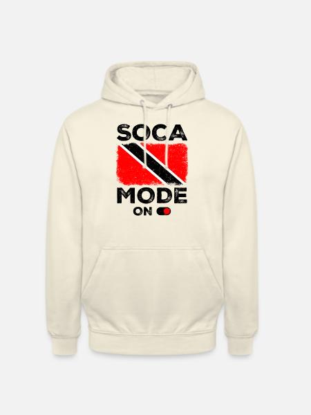 Soca Trinité-et-Tobago - Sweat-shirt à capuche unisexe - vanille