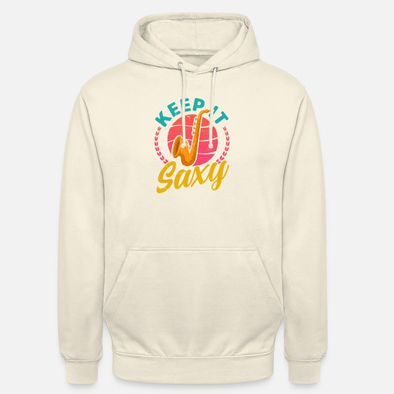Gardez-le Saxy déclaration unique pour - Sweat-shirt à capuche unisexe - vanille