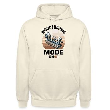 Dreher Holzdrehen Drechselbank - Unisex Hoodie - Vanille-Milchshake - Vorne - Alina (178cm) & Michal (187cm)