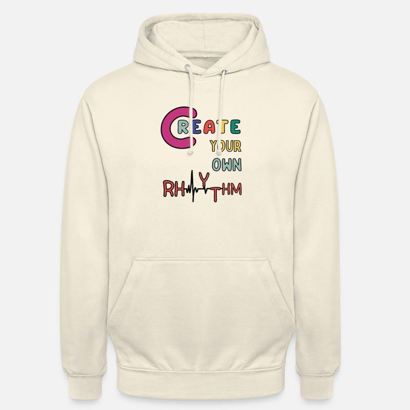 Créez votre propre rythme - Sweat-shirt à capuche unisexe - vanille