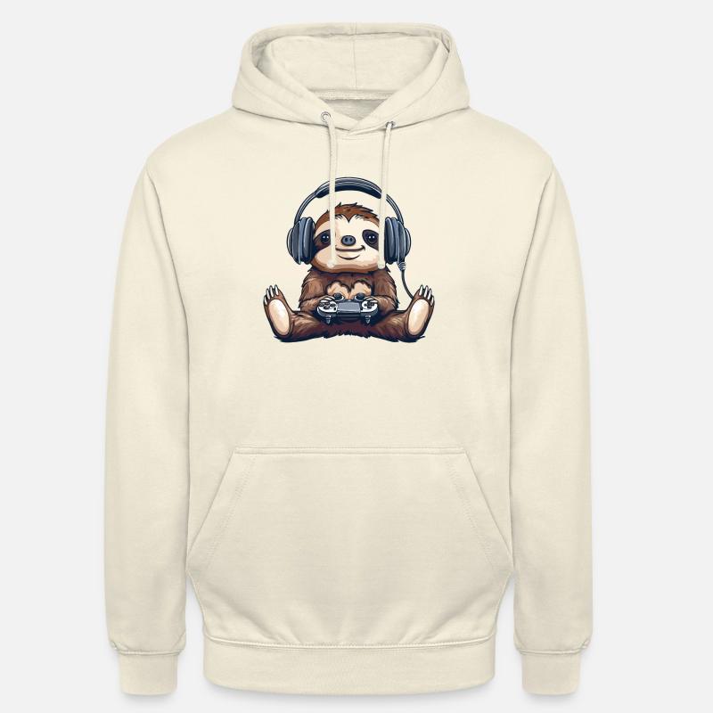 Sloth gaming - Unisex Hoodie - vanilla