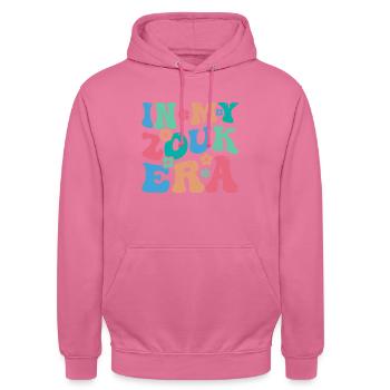 Witziger Zouk Tänzer Spruch - Unisex Hoodie - Pink - Vorne - Alina (178cm) & Michal (187cm)