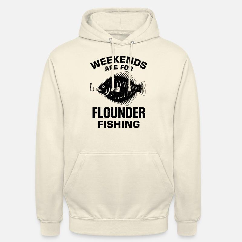 Dicton du pêcheur de plie - Sweat-shirt à capuche unisexe - vanille