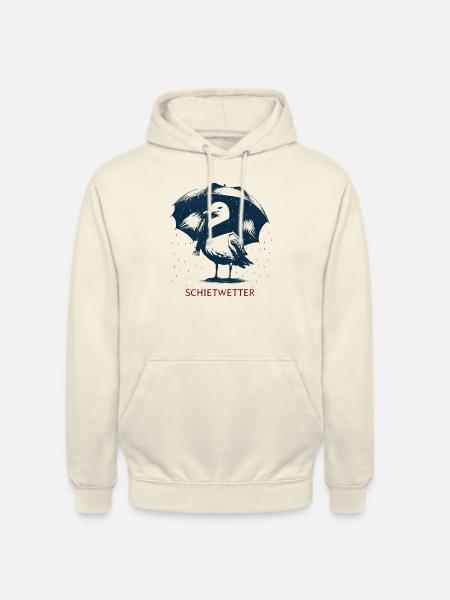 Schietwetter Möwe - Unisex Hoodie - Vanille-Milchshake