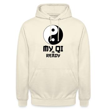 Chinese Medicine Tcm - Unisex Hoodie - vanilla - Front - Alina (178cm) & Michal (187cm)