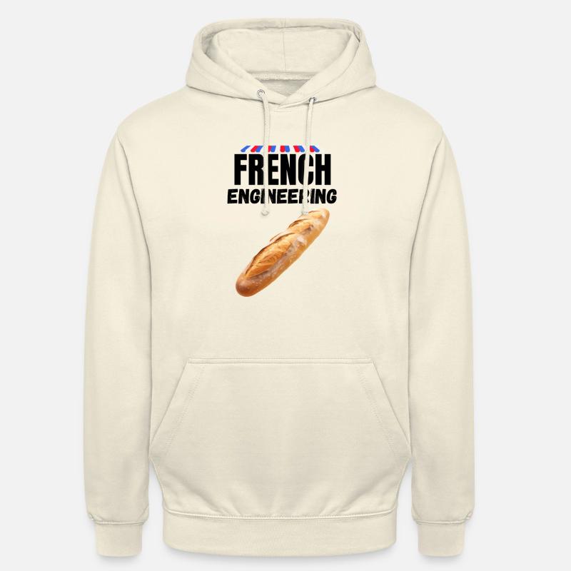French Engineering - Baguette - Sweat-shirt à capuche unisexe - vanille