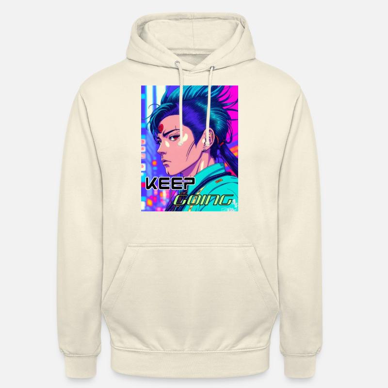 Continue ( Version Man ) - Sweat-shirt à capuche unisexe - vanille