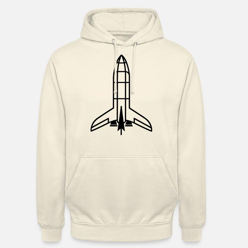 Fusée - Sweat-shirt à capuche unisexe - vanille