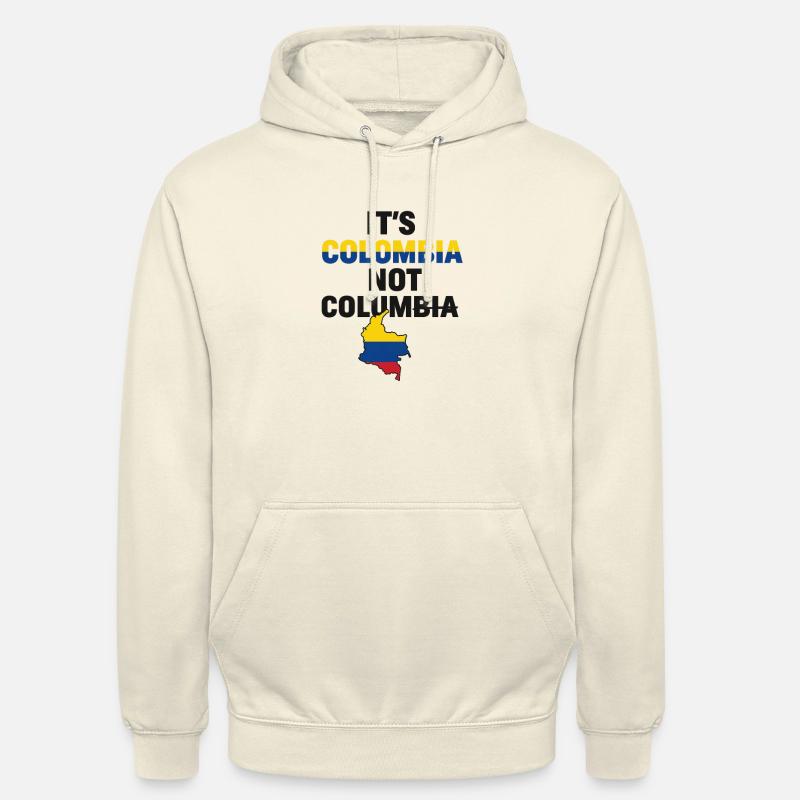 C’est la Colombie et non la Colombie - Sweat-shirt à capuche unisexe - vanille