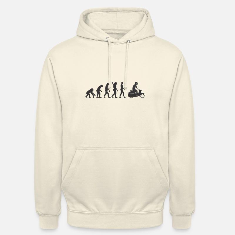 Simson Schwalbe Evolution noir - Sweat-shirt à capuche unisexe - vanille