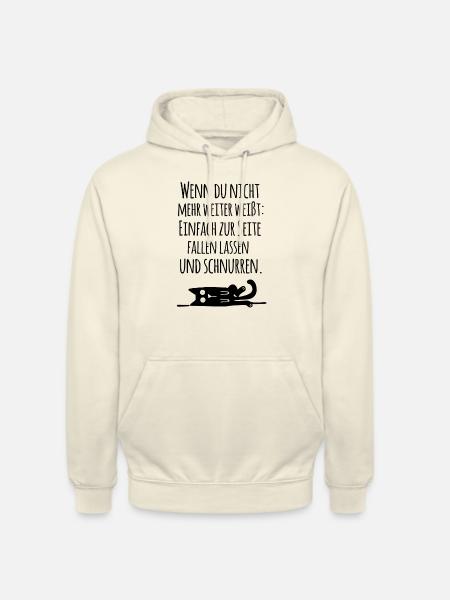 Katze schnurren - Unisex Hoodie - Vanille-Milchshake