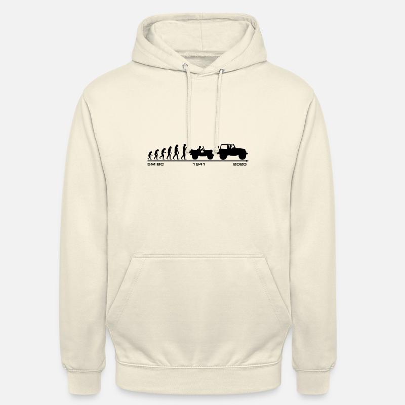 Jeep Evolution update 2020 - Sweat-shirt à capuche unisexe - vanille