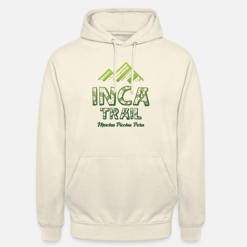 Inca Sentier - Machu Picchu - Pérou - Sweat-shirt à capuche unisexe - vanille