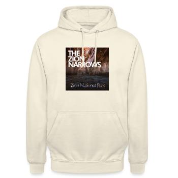 The Zion Narrows - National Park USA - Unisex Hoodie - Vanille-Milchshake - Vorne - Alina (178cm) & Michal (187cm)