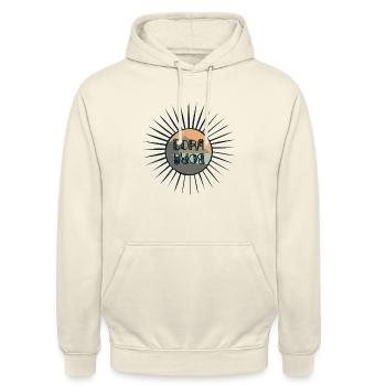 Bora Bora - Französisch-Polynesien - Unisex Hoodie - Vanille-Milchshake - Vorne - Alina (178cm) & Michal (187cm)
