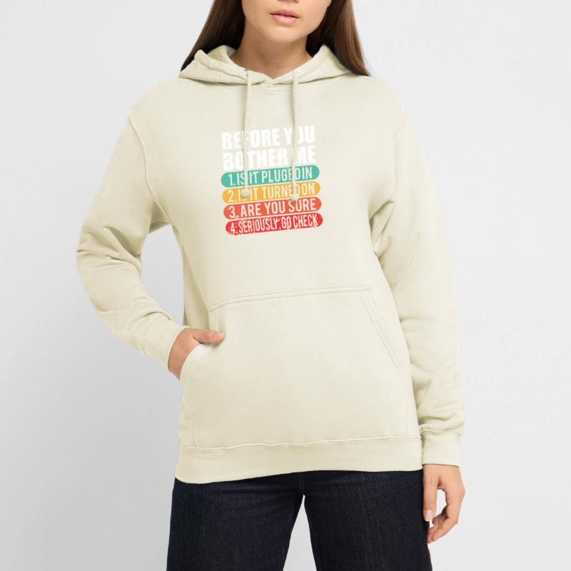 Lustiger technischer Support / Computer Techie Nerd Geschenk Unisex Hoodie