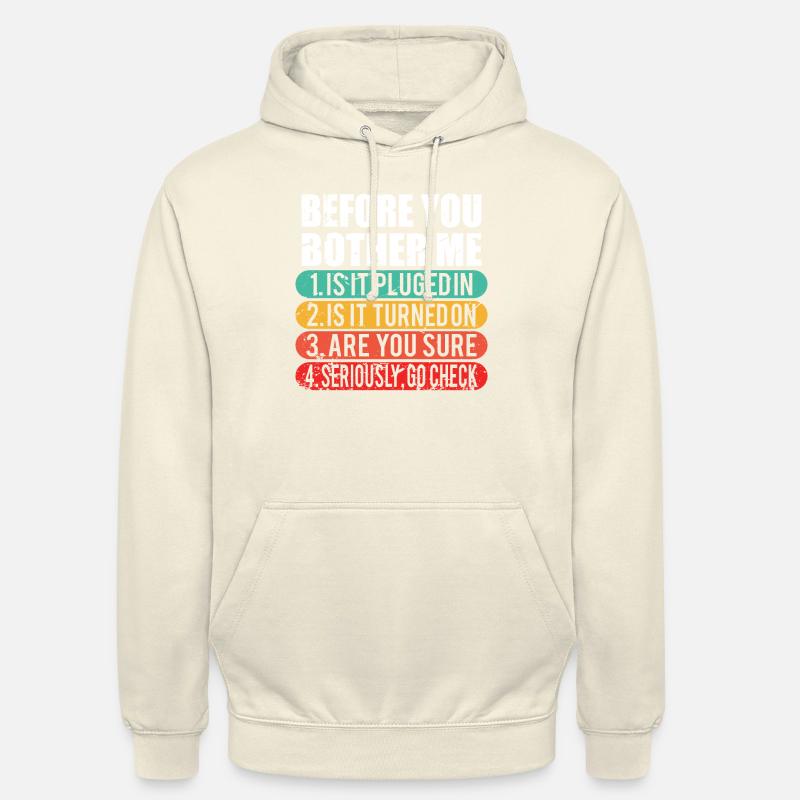 Lustiger technischer Support / Computer Techie Nerd Geschenk - Unisex Hoodie - Vanille-Milchshake
