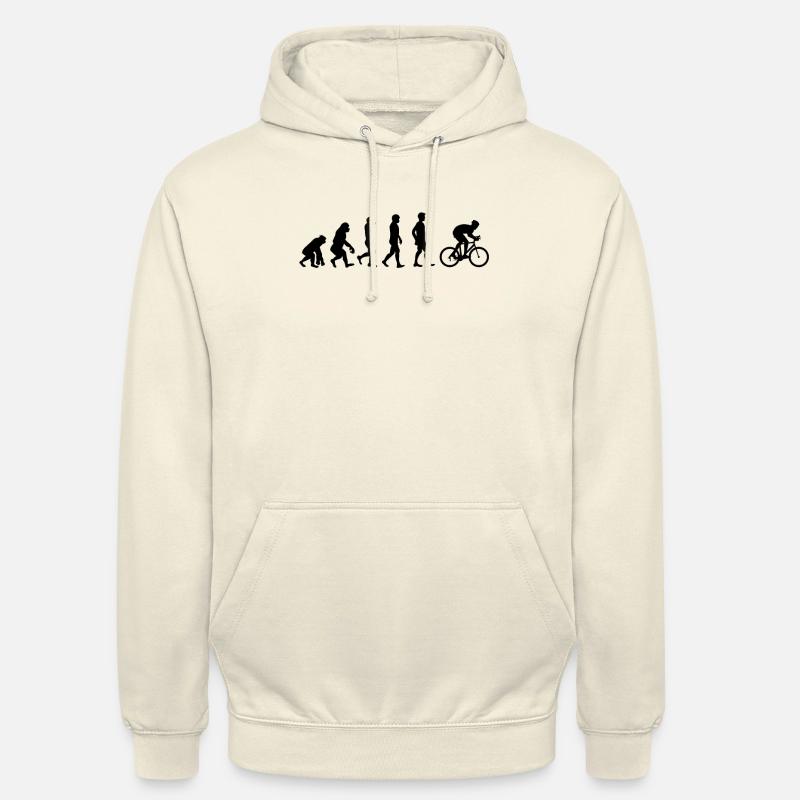 Vélo de cyclisme Evolution - Sweat-shirt à capuche unisexe - vanille