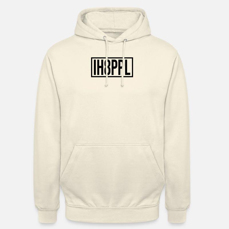 IH8PPL I hate people - Unisex Hoodie - vanilla