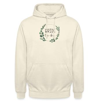 Bride to be Eucalyptus - Hen Party - Unisex Hoodie - vanilla - Front - Alina (178cm) & Michal (187cm)