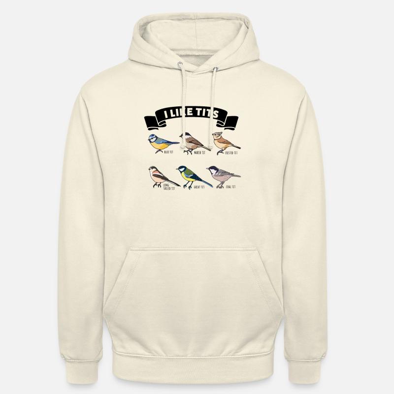 Morsom fugletitting Gave til Birder - Unisex-hettegenser - vanilje-milkshake