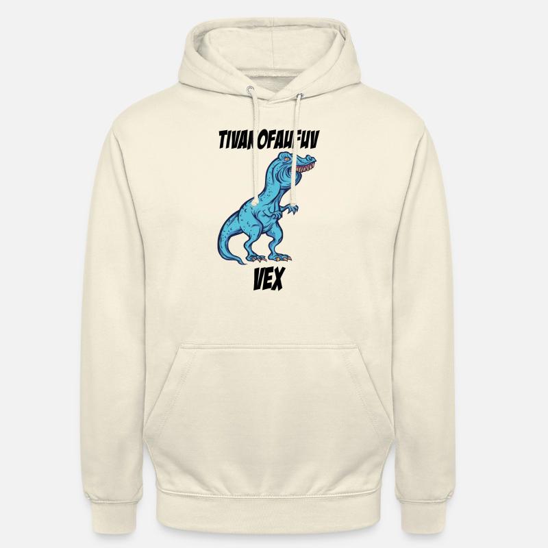 Witziger TRex Überbiss meme Geschenkidee - Unisex Hoodie - Vanille-Milchshake