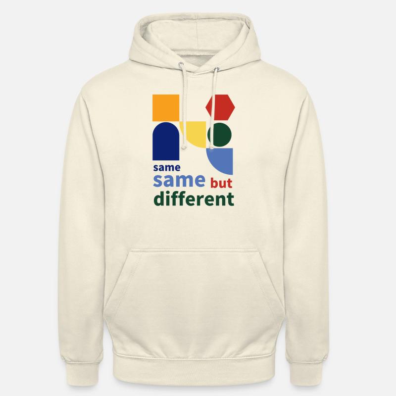 same same but different - Sweat-shirt à capuche unisexe - vanille