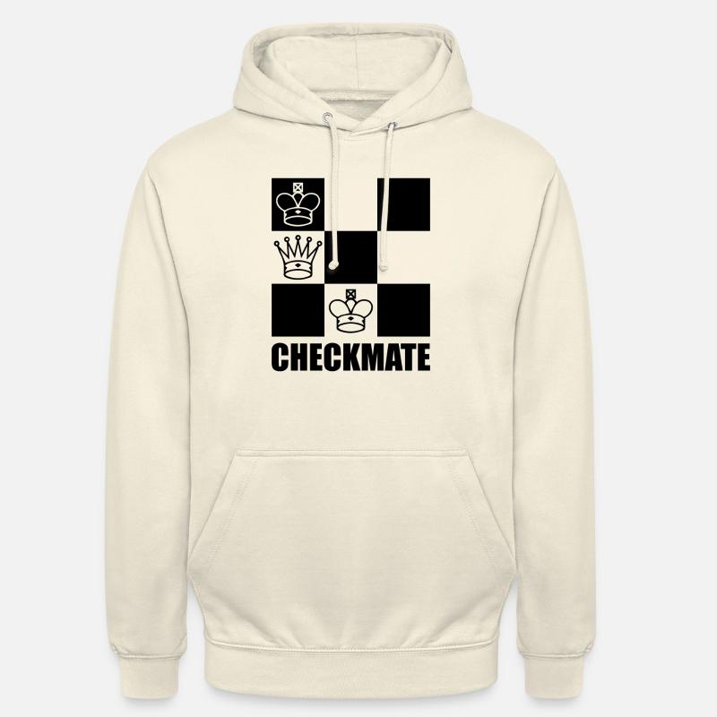 Checkmate Sport Échecs Maître d’échecs de la pensée - Sweat-shirt à capuche unisexe - vanille