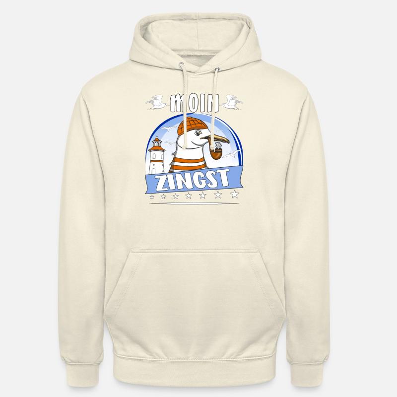 MÖWE MOIN ZINGST - Unisex Hoodie - Vanille-Milchshake