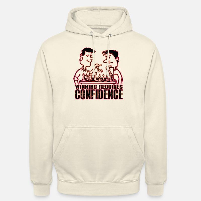 Gagner nécessite de la confiance - Sweat-shirt à capuche unisexe - vanille