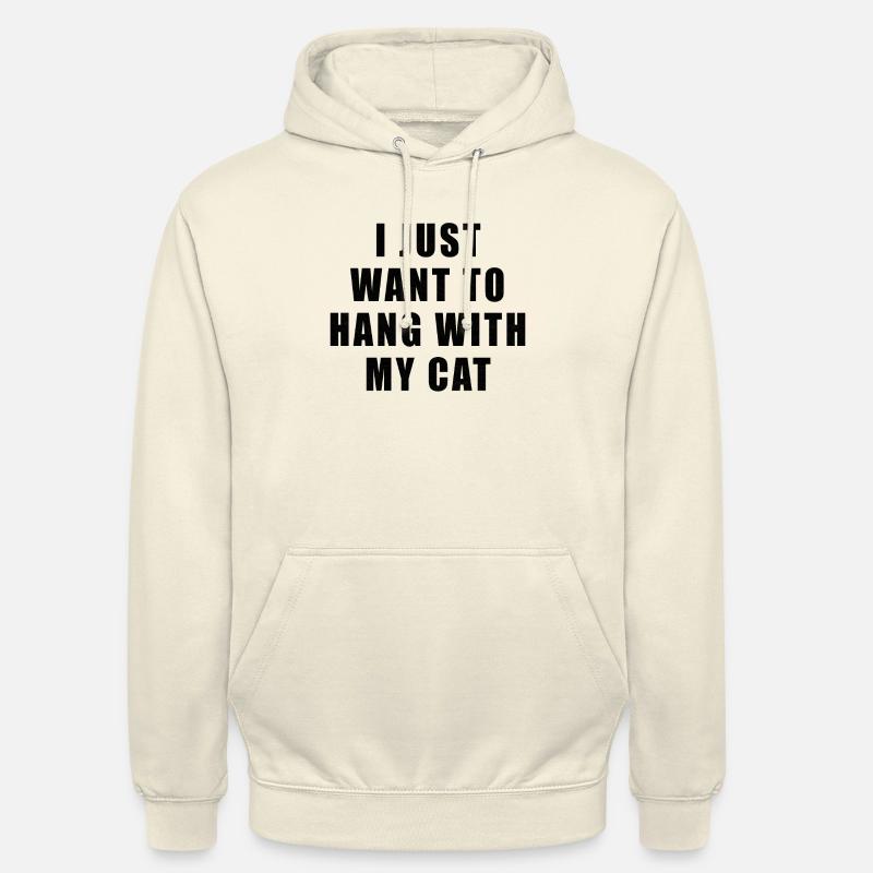 Chats de chats - Sweat-shirt à capuche unisexe - vanille