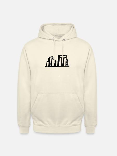 Stonehenge (Schwarz) - Unisex Hoodie - Vanille-Milchshake