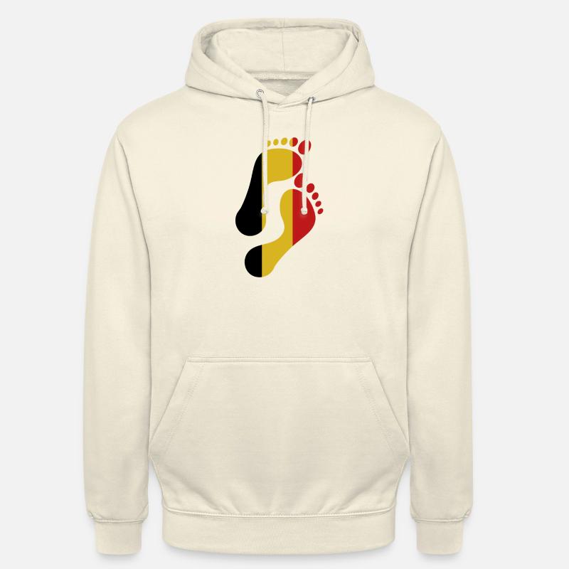 Belgique Drapeau de l’empreinte - Sweat-shirt à capuche unisexe - vanille