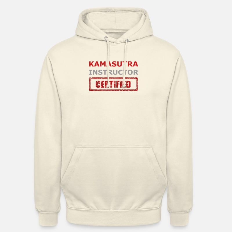 Kamasutra Instructor - Certified - Sweat-shirt à capuche unisexe - vanille