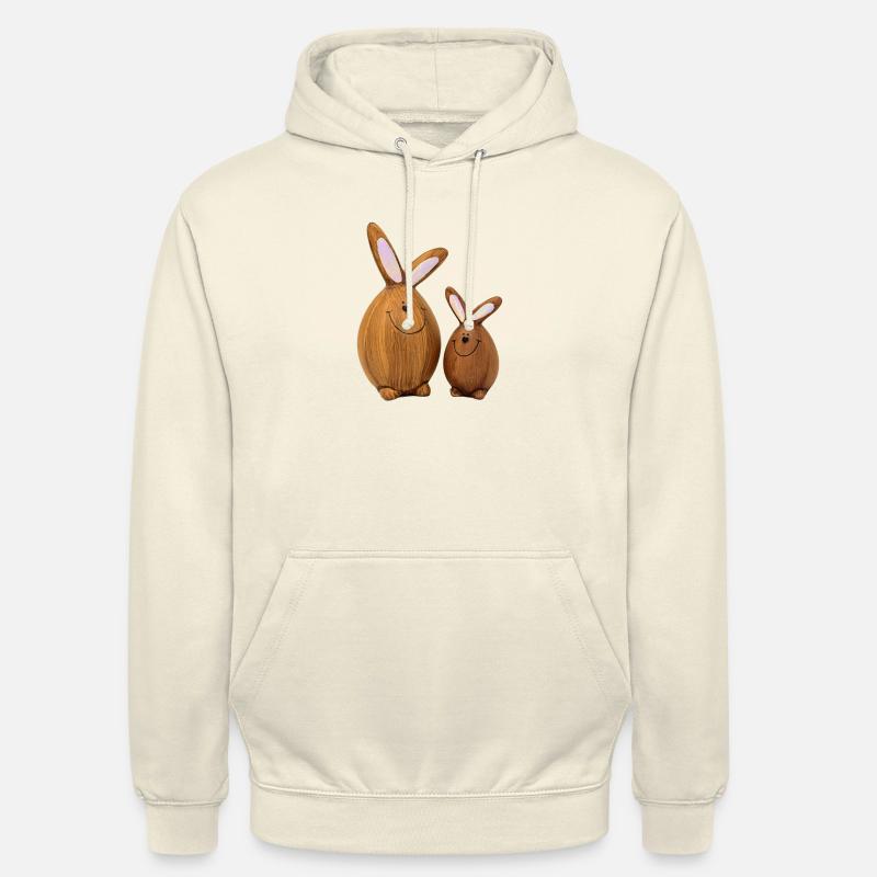Deux petits lapins de Pâques - Sweat-shirt à capuche unisexe - vanille
