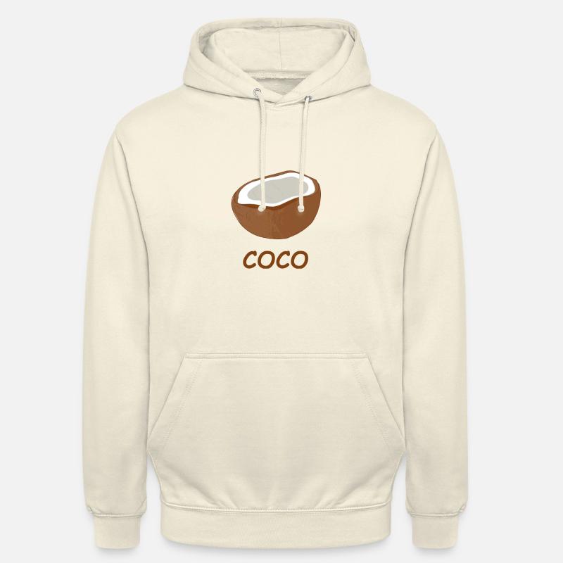 noix de coco - Sweat-shirt à capuche unisexe - vanille