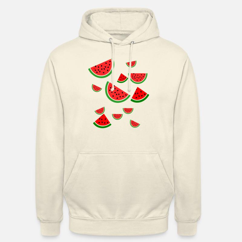 Melon pastèque - Sweat-shirt à capuche unisexe - vanille