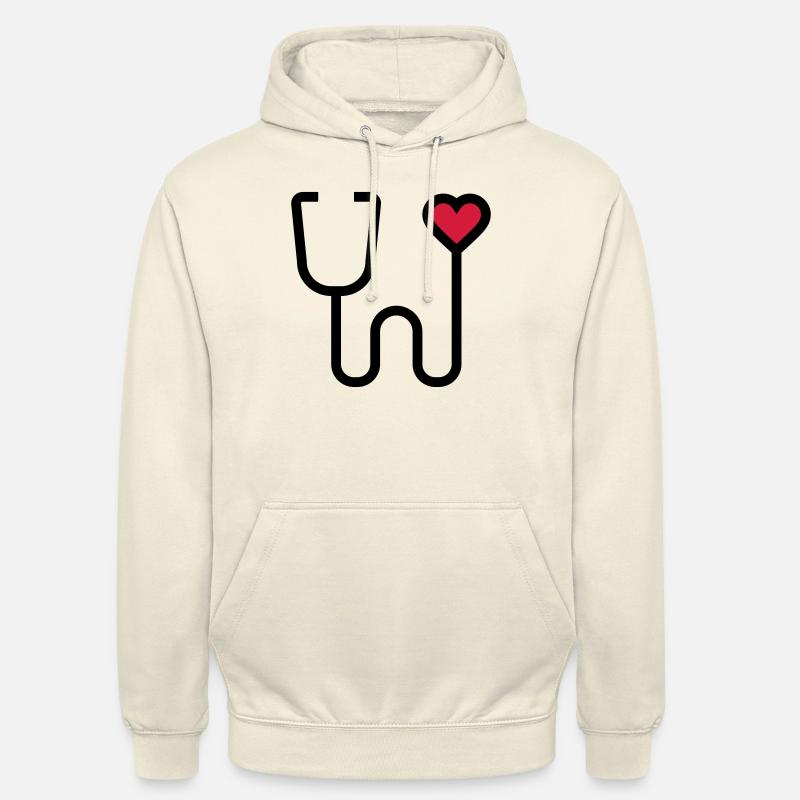 Stethoscope listening device - Unisex Hoodie - vanilla